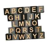Max Wooden 26 English Alphabet Letters Kids Educational Toy Embellishenment e
