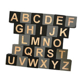 Max Wooden 26 English Alphabet Letters Kids Educational Toy Embellishenment e