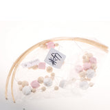 Max Kids Crib Mobile Bell Wooden Wind Chime Hanging Room Decor Pink