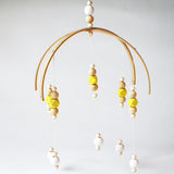 Max Kids Crib Mobile Bell Wooden Wind Chime Hanging Room Decor Yellow