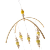 Max Kids Crib Mobile Bell Wooden Wind Chime Hanging Room Decor Yellow