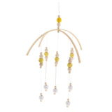 Max Kids Crib Mobile Bell Wooden Wind Chime Hanging Room Decor Yellow