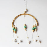 Max Kids Crib Mobile Bell Wooden Wind Chime Hanging Room Decor Green