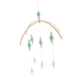 Max Kids Crib Mobile Bell Wooden Wind Chime Hanging Room Decor Green