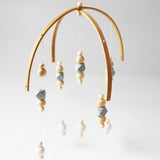 Max Kids Crib Mobile Bell Wooden Wind Chime Hanging Room Decor Gray - A