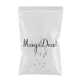 Max Kids Crib Mobile Bell Wooden Wind Chime Hanging Room Decor Silver and Blue