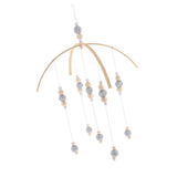 Max Kids Crib Mobile Bell Wooden Wind Chime Hanging Room Decor Gray - B