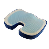 Max Gel Seat Cushion Orthopedic Pad Comfort Memory Foam Chair Pads Blue