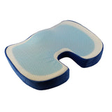 Max Gel Seat Cushion Orthopedic Pad Comfort Memory Foam Chair Pads Blue