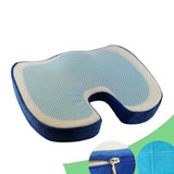 Max Gel Seat Cushion Orthopedic Pad Comfort Memory Foam Chair Pads Blue