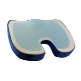 Max Gel Seat Cushion Orthopedic Pad Comfort Memory Foam Chair Pads Blue