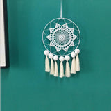 Bohemian Tassel Dream Catcher Wind Chime Wall Hanging Decor Ornament Beige S