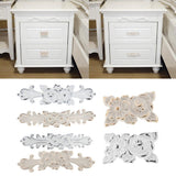 Maxbell  Creative Drawer Wardrobe Door Pull Handle Furniture Hardware A Bronze Single