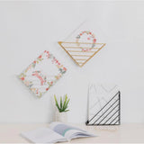 Max Maxb Book Holder Metal Wire Desktop Magazine Rack Bookshelf for Office C Black