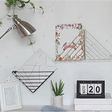 Max Maxb Book Holder Metal Wire Desktop Magazine Rack Bookshelf for Office C Black