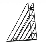 Max Maxb Book Holder Metal Wire Desktop Magazine Rack Bookshelf for Office C Black