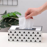 Maxbell Wooden Tissue Box Cover Holder Case Paper Dispenser for Bathroom Bedroom B