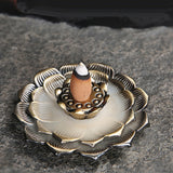 Max Classic Copper Alloy Antique Censer Aromatherapy Incense Burner Lotus Bronze