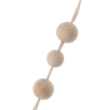 Max Nordic Wooden Beads Tassel Pendant Girls Wall Hanging Ornament Cat White