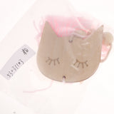 Max Nordic Wooden Beads Tassel Pendant Girls Wall Hanging Ornament Cat Pink