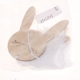 Max Nordic Wooden Beads Tassel Pendant Girls Wall Hanging Ornament Rabbit White