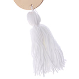 Max Nordic Wooden Beads Tassel Pendant Girls Wall Hanging Ornament Rabbit White