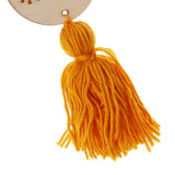 Max Nordic Wooden Beads Tassel Pendant Girls Wall Hanging Ornament Rabbit Yellow