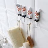 Max Kitchen Cartoon Chef Style Resin Storage Wall Hanger Hook Bath Towel Rack #1