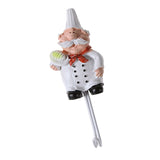 Max Kitchen Cartoon Chef Style Resin Storage Wall Hanger Hook Bath Towel Rack #1