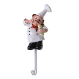 Max Kitchen Cartoon Chef Style Resin Storage Wall Hanger Hook Bath Towel Rack #2