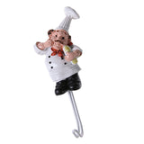 Max Kitchen Cartoon Chef Style Resin Storage Wall Hanger Hook Bath Towel Rack #2