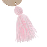 Max Nordic Wooden Beads Tassel Pendant Girls Wall Hanging Ornament Rabbit Pink