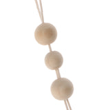Max Nordic Wooden Beads Tassel Pendant Girls Wall Hanging Ornament Star Gray