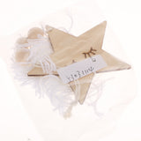Max Nordic Wooden Beads Tassel Pendant Girls Wall Hanging Ornament Star White