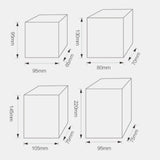 Max Bamboo Lid Tea Storage Box Organizer Container Wood Tea Caddy Container C