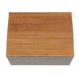 Max Bamboo Lid Tea Storage Box Organizer Container Wood Tea Caddy Container C