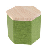 Max 2Pcs Wood Lid Tea Storage Box Organizer Container Tea Caddy Container Green