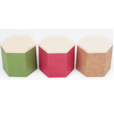 Max 2Pcs Wood Lid Tea Storage Box Organizer Container Tea Caddy Container Green
