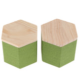 Max 2Pcs Wood Lid Tea Storage Box Organizer Container Tea Caddy Container Green