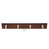 Maxbell 4-hook Bamboo Wall Mounted Hook Rack Rail Hook Coat Keys Hook Coffee