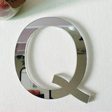 Max 26 Letters DIY 3D Mirror Acrylic Wall Sticker Art Mural Decal Decor Q