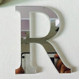 Max 26 Letters DIY 3D Mirror Acrylic Wall Sticker Art Mural Decal Decor R