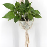 Cotton Rope Plant Hanger Handmade Cotton Plant Flower Pot Hanger 110cm