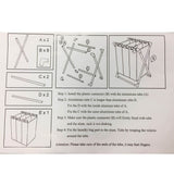 Max Canvas Laundry Hamper Basket Storage Bag Metal Frame Free Stand Coffee