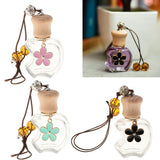 Max Empty Perfume Bottle Refillable Hanging Bottle Home Car Decor Black Flower
