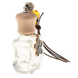 Max Empty Perfume Bottle Refillable Hanging Bottle Home Car Decor Black Flower