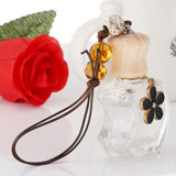 Max Empty Perfume Bottle Refillable Hanging Bottle Home Car Decor Black Flower