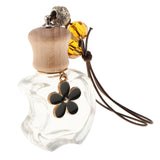 Max Empty Perfume Bottle Refillable Hanging Bottle Home Car Decor Black Flower