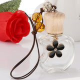 Max Empty Perfume Bottle Refillable Hanging Bottle Home Car Decor Black Flower