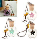 Max Empty Perfume Bottle Refillable Hanging Bottle Home Car Decor Black Flower